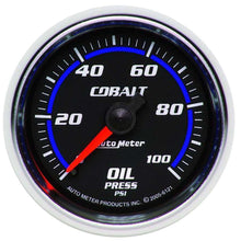 Load image into Gallery viewer, AutoMeter2-1/16in C/S Oil Pressure Gauge 0-100psi