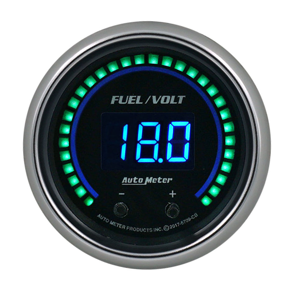 AutoMeter2-1/16 Fuel/Volt Gauge Elite Digital CB Series