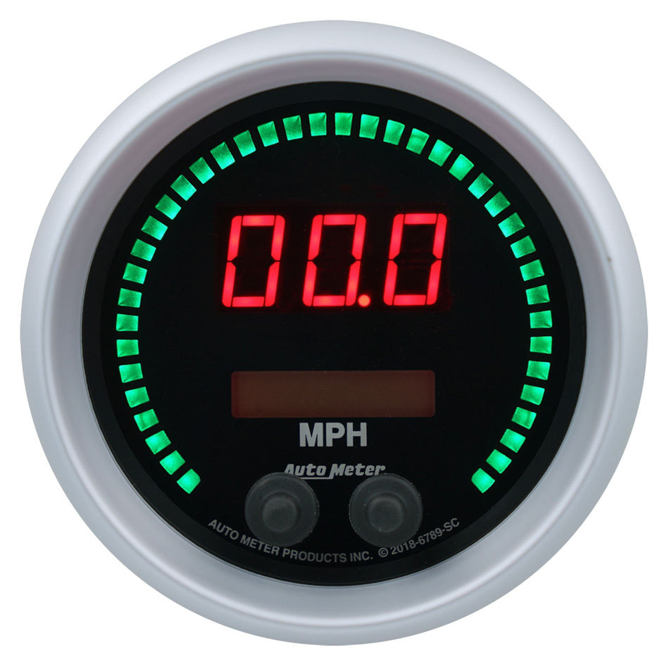 AutoMeter3-3/8 Speedometer 260mph Elite Digital SC Series