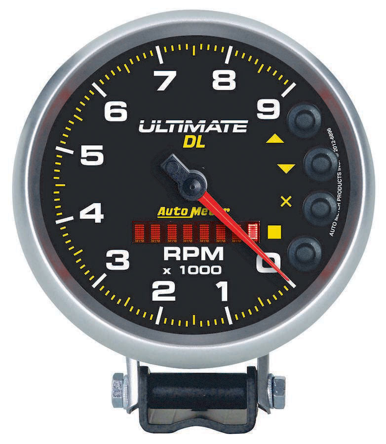 AutoMeter5in Ultimate DL Tach 9000 RPM Black