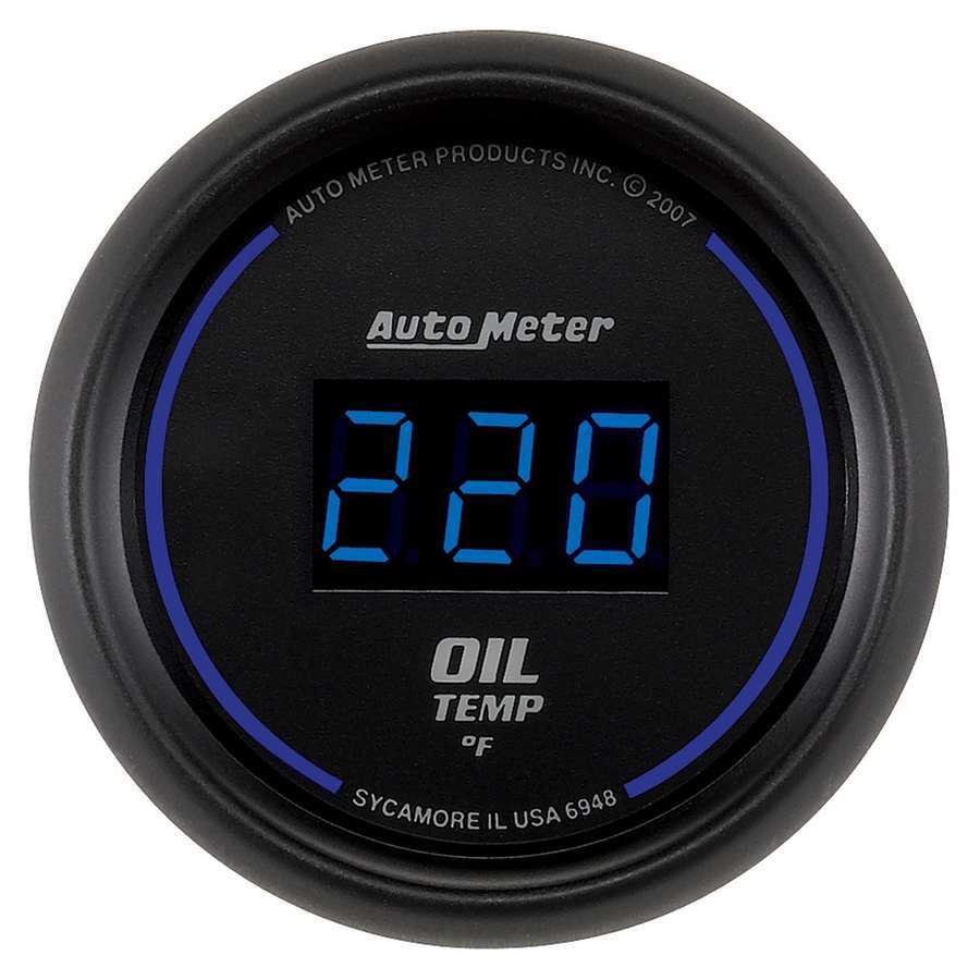 AutoMeter2-1/16in Cobalt Oil Temp Gauge  Digital 340F