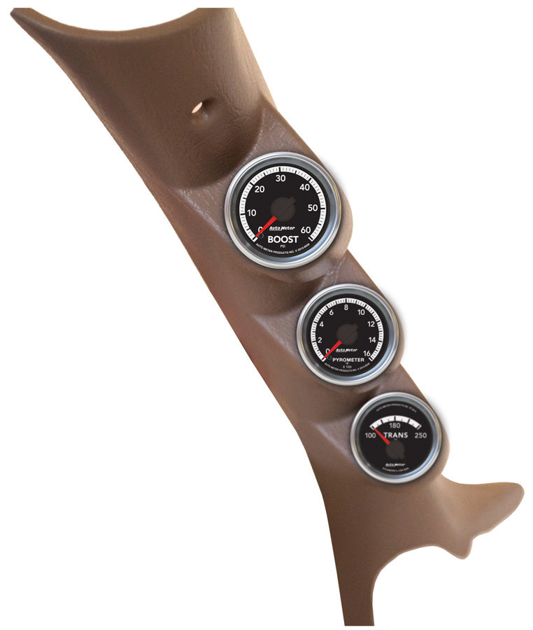 AutoMeterTriple Pillar Gauge Kit - 10-12 Dodge Ram Diesel