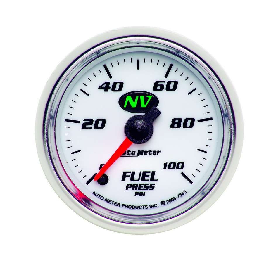 AutoMeter2-1/16in NV/S Fuel Pressure Gauge 0-100psi