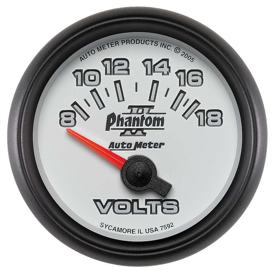 AutoMeter2-1/16in P/S II Voltmeter 8-18