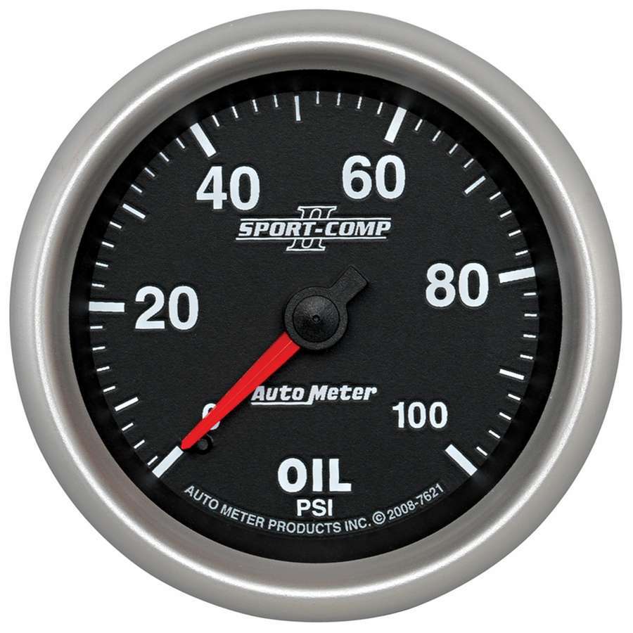 AutoMeter2-5/8 SC II Oil Pressure Gauge 0-100psi