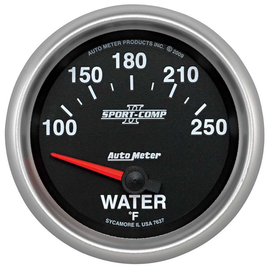 AutoMeterS/C II Water Temp Gauge 2-5/8 100-250F Electric