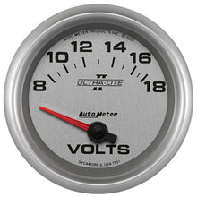 Load image into Gallery viewer, AutoMeter2-5/8 U/L II Voltmeter Gauge 8-18volts