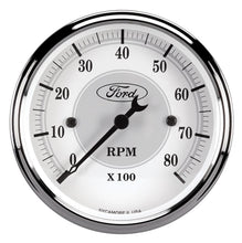 Load image into Gallery viewer, AutoMeterFord Racing Tach - 3-1/8 In-Dach - White Face