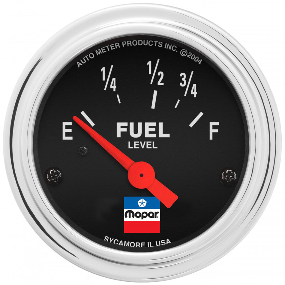 AutoMeter2-1/16 Fuel Level Gauge Mopar Logo Series