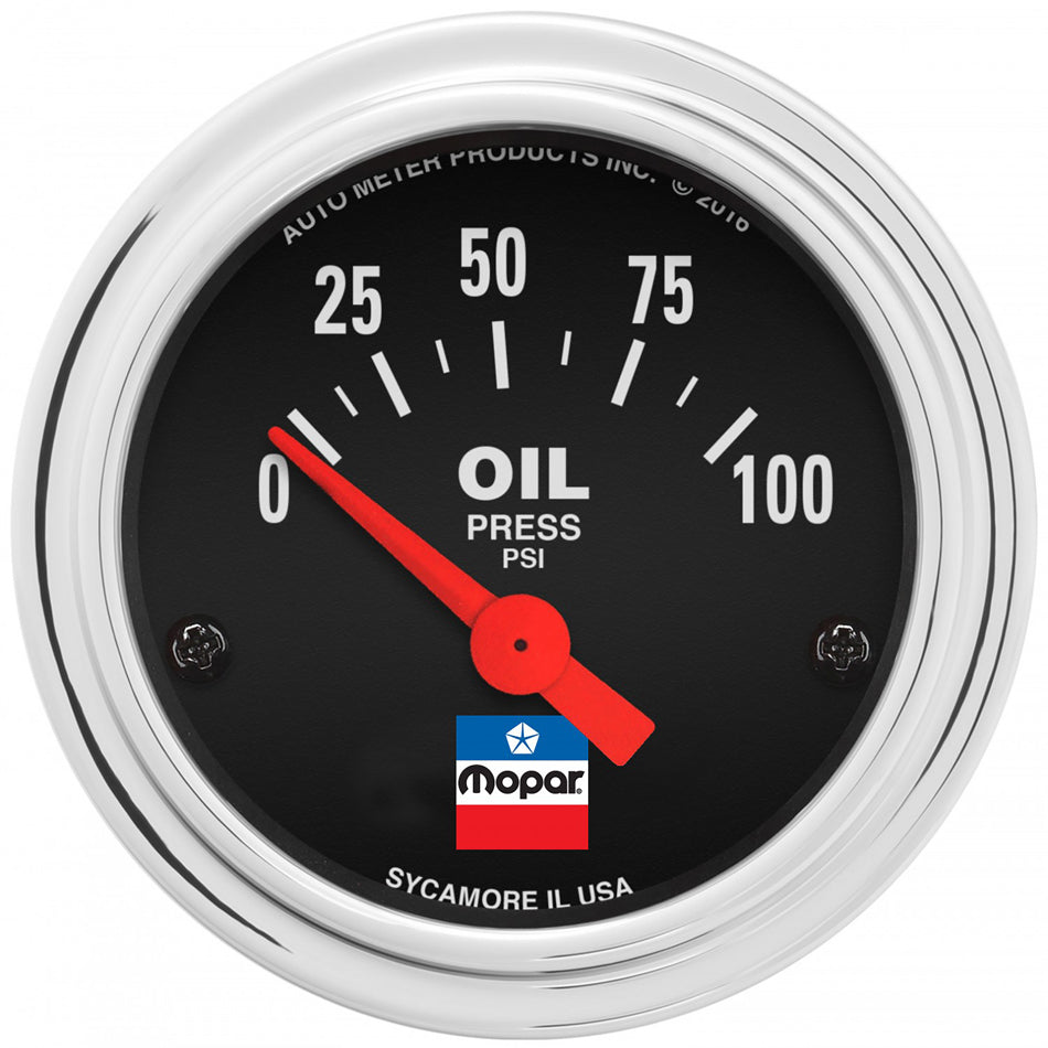 AutoMeter2-1/16 Oil Press Gauge Mopar Logo Series