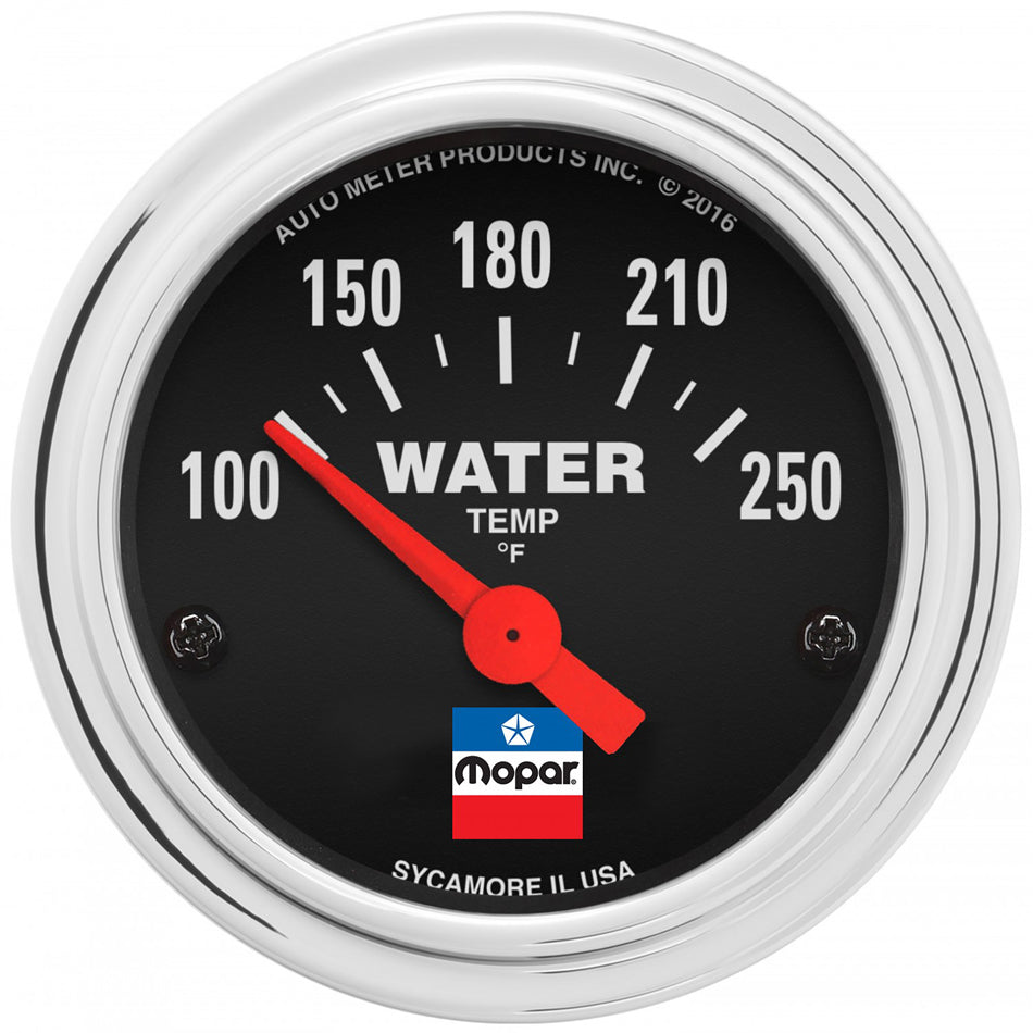 AutoMeter2-1/16 Water Temp Gauge Mopar Logo Series