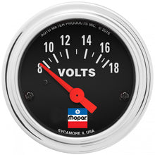 Load image into Gallery viewer, AutoMeter2-1/16 Voltmeter Gauge Mopar Logo Series