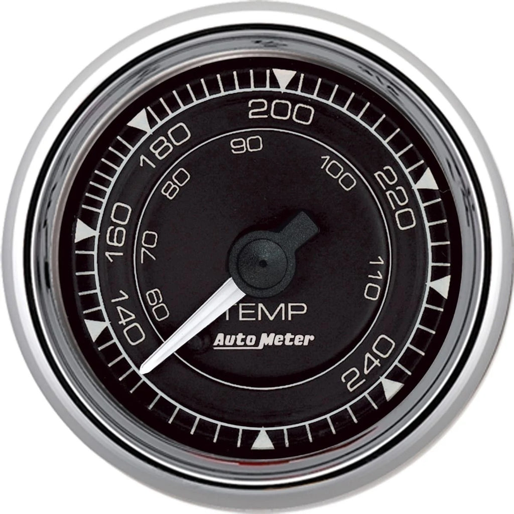 AutoMeter2/16 Chrono Chrome Gauge Temp  120-240 Degree