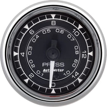 Load image into Gallery viewer, AutoMeter2/16 Chrono Chrome Gauge Pressure  15PSI