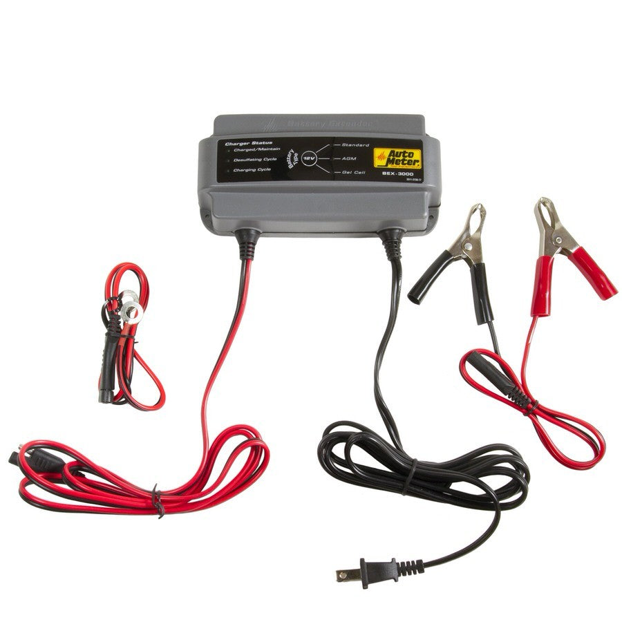 AutoMeterBattery Charger 12-Volt 3.0 Amps