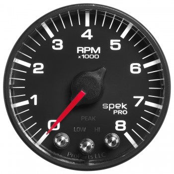 AutoMeterSpek-Pro 2-1/16 Tach w/ Shift Light & Peak Mem.