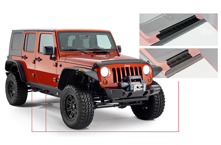 Bushwacker18-   Jeep Wrangler JL Trail Armor Rocker Panel