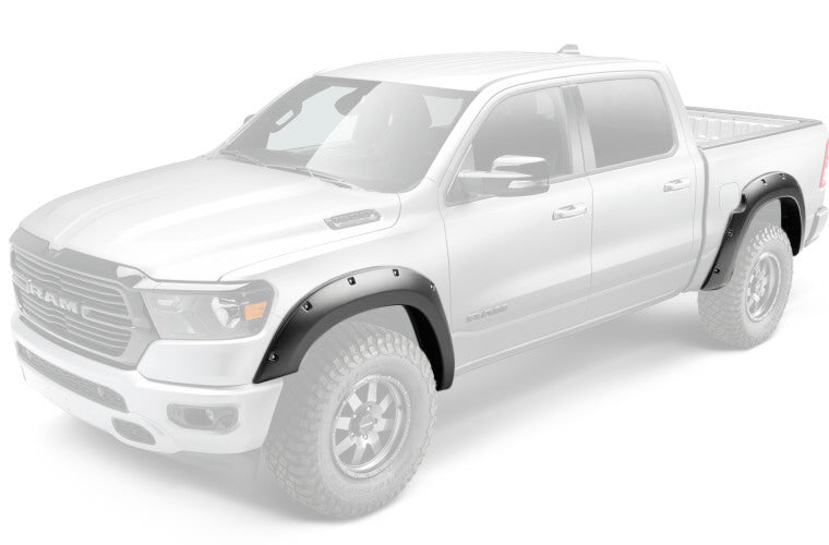 Bushwacker19-   Ram 2500 Forge Fender Flares Black 4Pcs