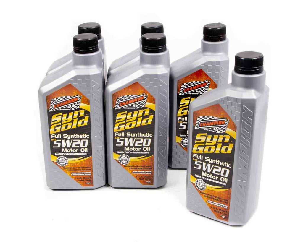 Champion Oil5W20 SynGold Synthetic oil Case 6x1 Quarts