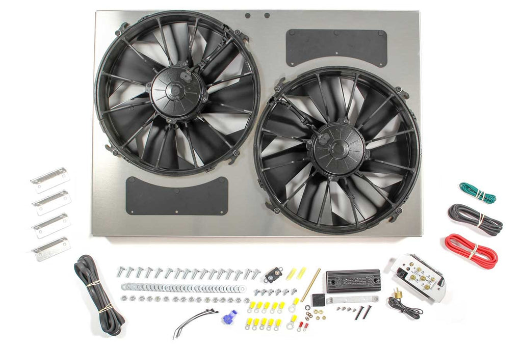 DeralePWM Dual RAD Fan/ Aluminum Shroud Assembly