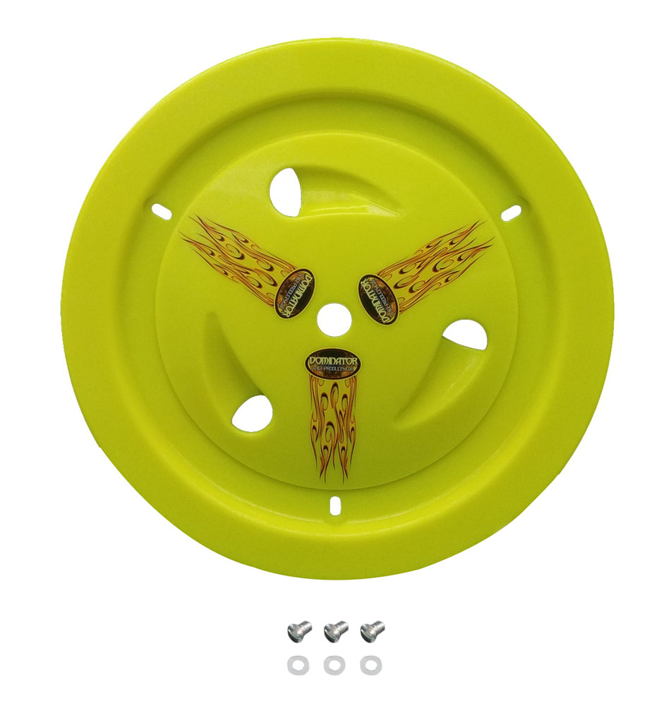 Dominator Race BodyWheel Cover Dzus-On Fluo Yellow