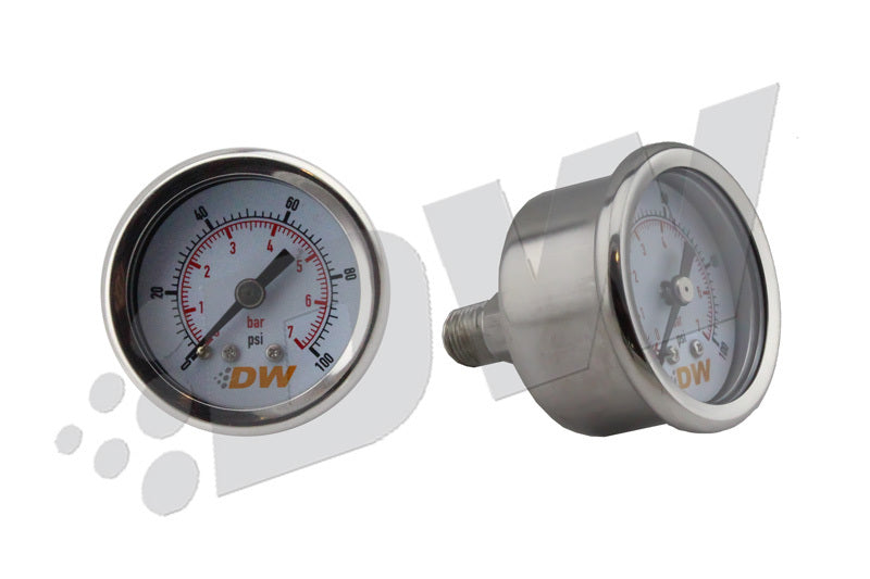 DeatschWerksFuel Pressure Gauge 0-100 psi 1.5in Dia.