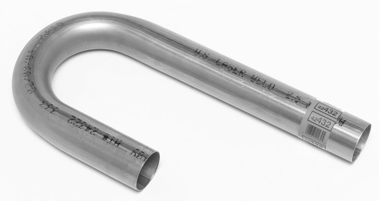 Dynomax2.5in SS J-Bend Pipe 4.25 Radius 16 Gauge