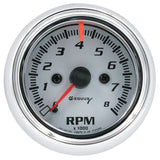 Equus2-1/2 Dia Tachometer 8000 RPM White Dial