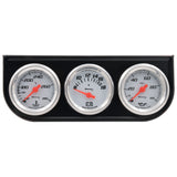 Equus1-1/2 Dia Triple Gauge Set w/Black Panel