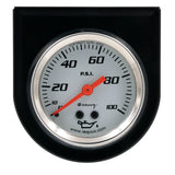 Equus2.0 Dia Oil Pressure Gauge w/Black Panel