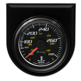 Equus2.0 Dia Water Temp Gauge Black  130-280