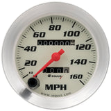 Equus3-3/8 Dia Speedometer 0-160 MPH Silver