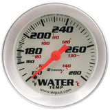 Equus2.0 Dia Water Temp Gauge Silver  130-280