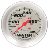 Equus2-5/8 Dia Water Temp Gauge Silver  130-280