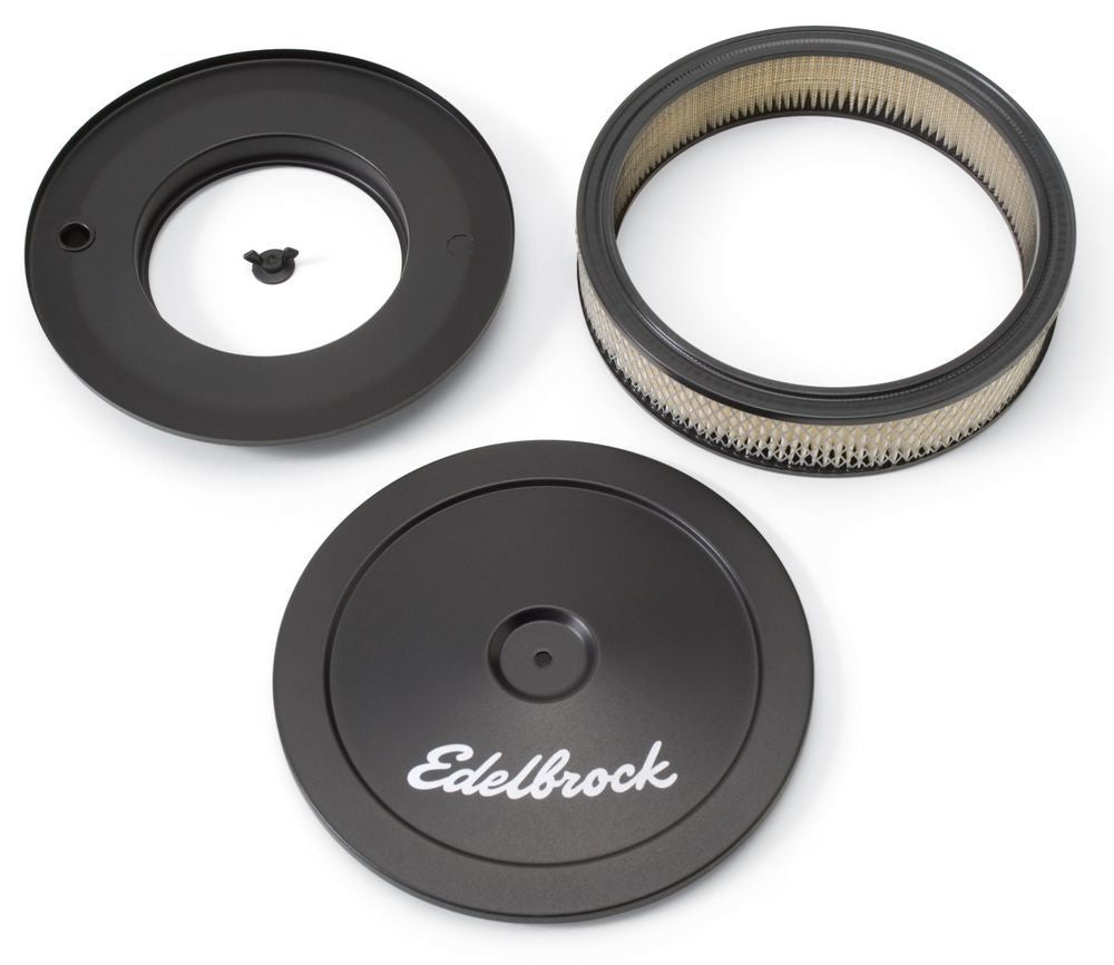 Edelbrock10in Signature Series A/C - Black