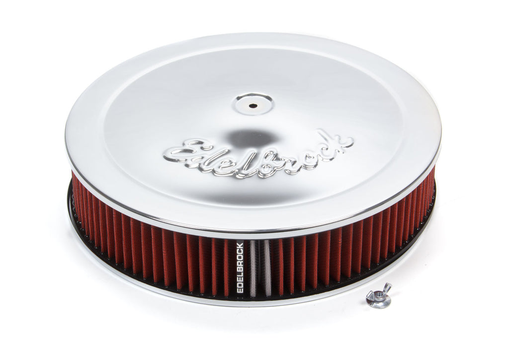 EdelbrockPro-Flow Air Cleaner Kit 14in x 3in Chrome