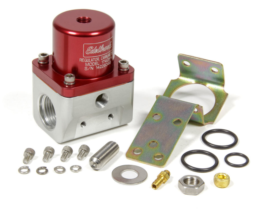 EdelbrockFuel Pressure Regulator Bypass Style 180GPH Red