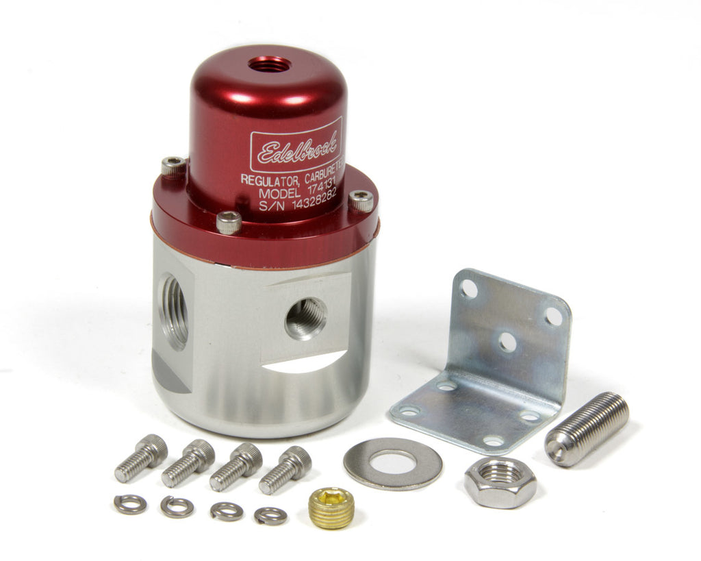 EdelbrockFuel Pressure Regulator Bypass Style 160GPH Red