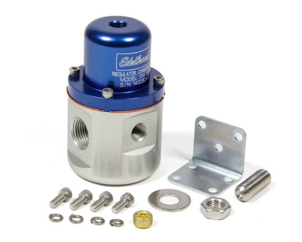 EdelbrockFuel Pressure Regulator Bypass Style 160GPH Blue