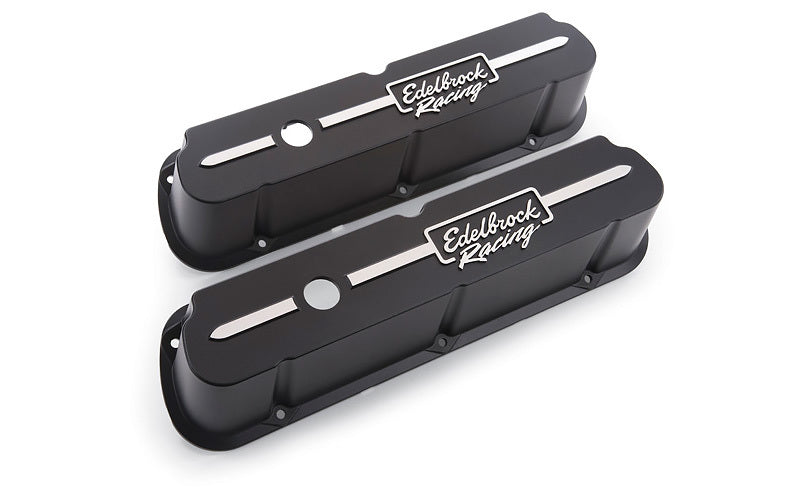 EdelbrockValve Cover Kit Race Series SBF Tall Black