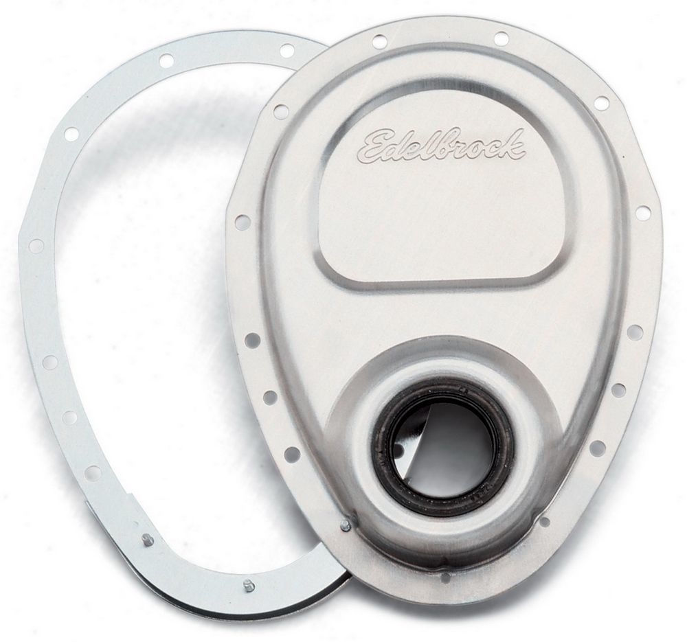 EdelbrockSBC Aluminum Timing Cover - 2 Piece