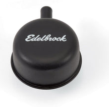 Load image into Gallery viewer, EdelbrockRound Cap w/Nipple Black