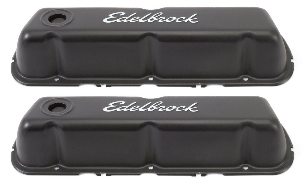 EdelbrockValve Cover Kit SBF Signature Series Black