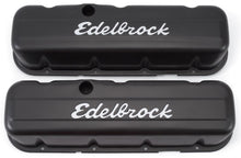 Load image into Gallery viewer, EdelbrockSignature Series Valve Covers - BBC Tall Black