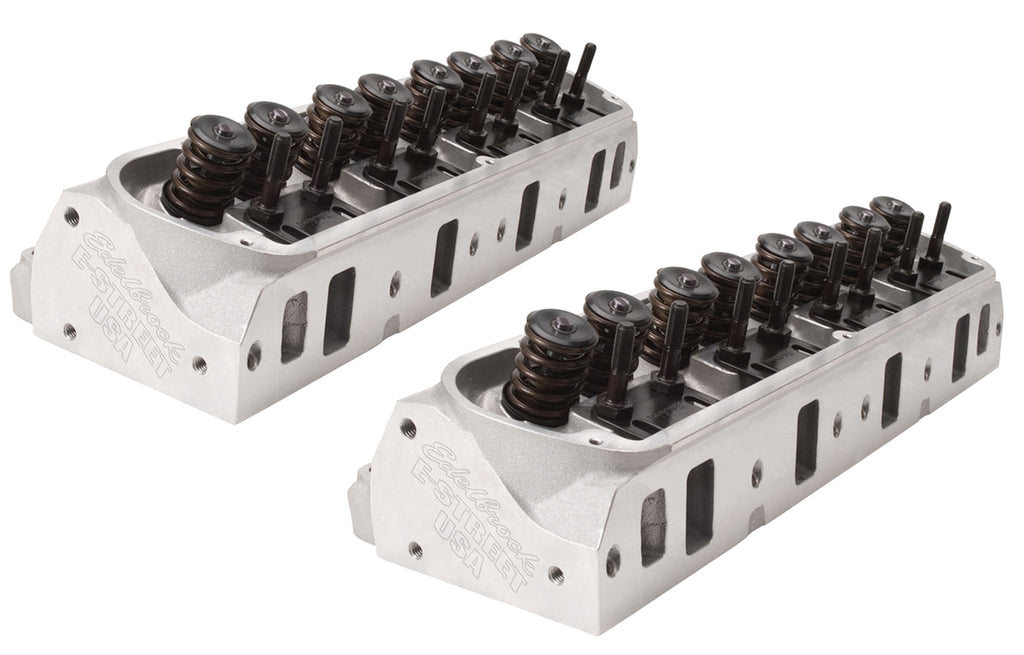 EdelbrockSBF E-Street Cylinder Heads - 60cc 1.90/1.60