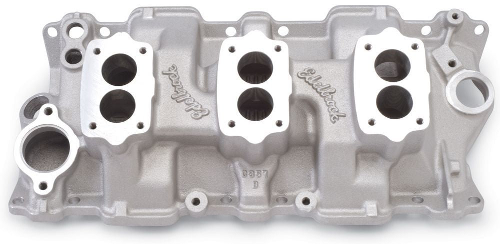 EdelbrockSBC Three Deuce Manifold - 262-400