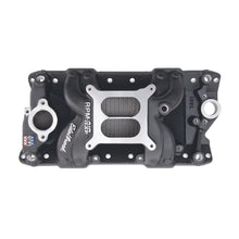 Load image into Gallery viewer, EdelbrockSBC Performer RPM A/G Manifold - Black Finish