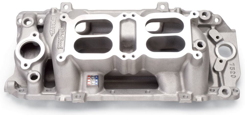 EdelbrockBBC Performer RPM Dual Quad A/G Manifold - O/P