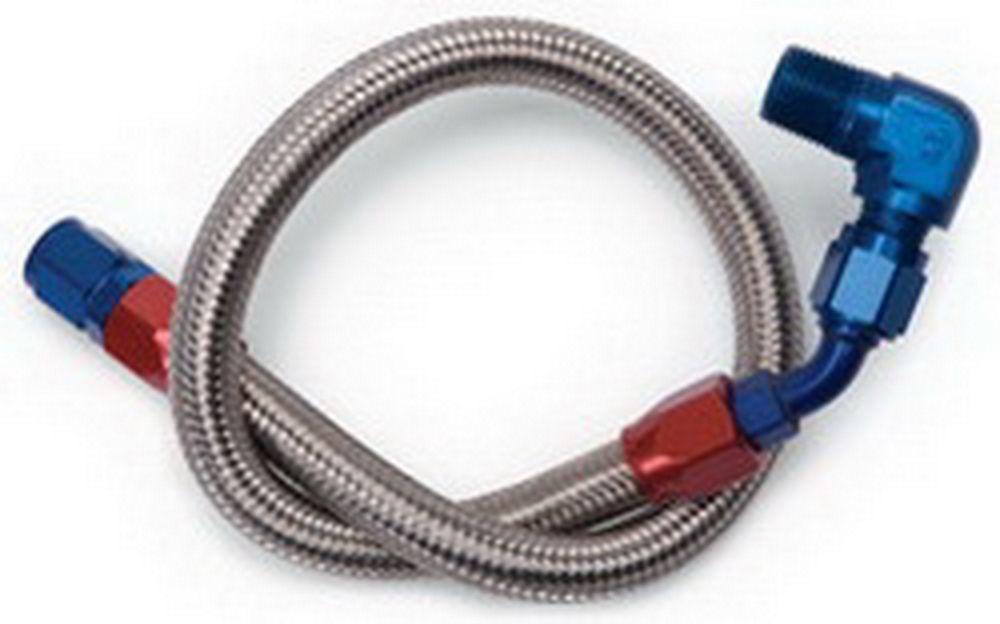 EdelbrockBBC S/S Braided Fuel Line Kit