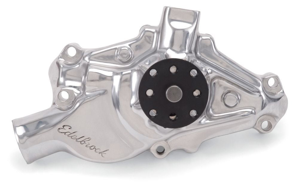 EdelbrockSBC Water Pump - Short  Polished